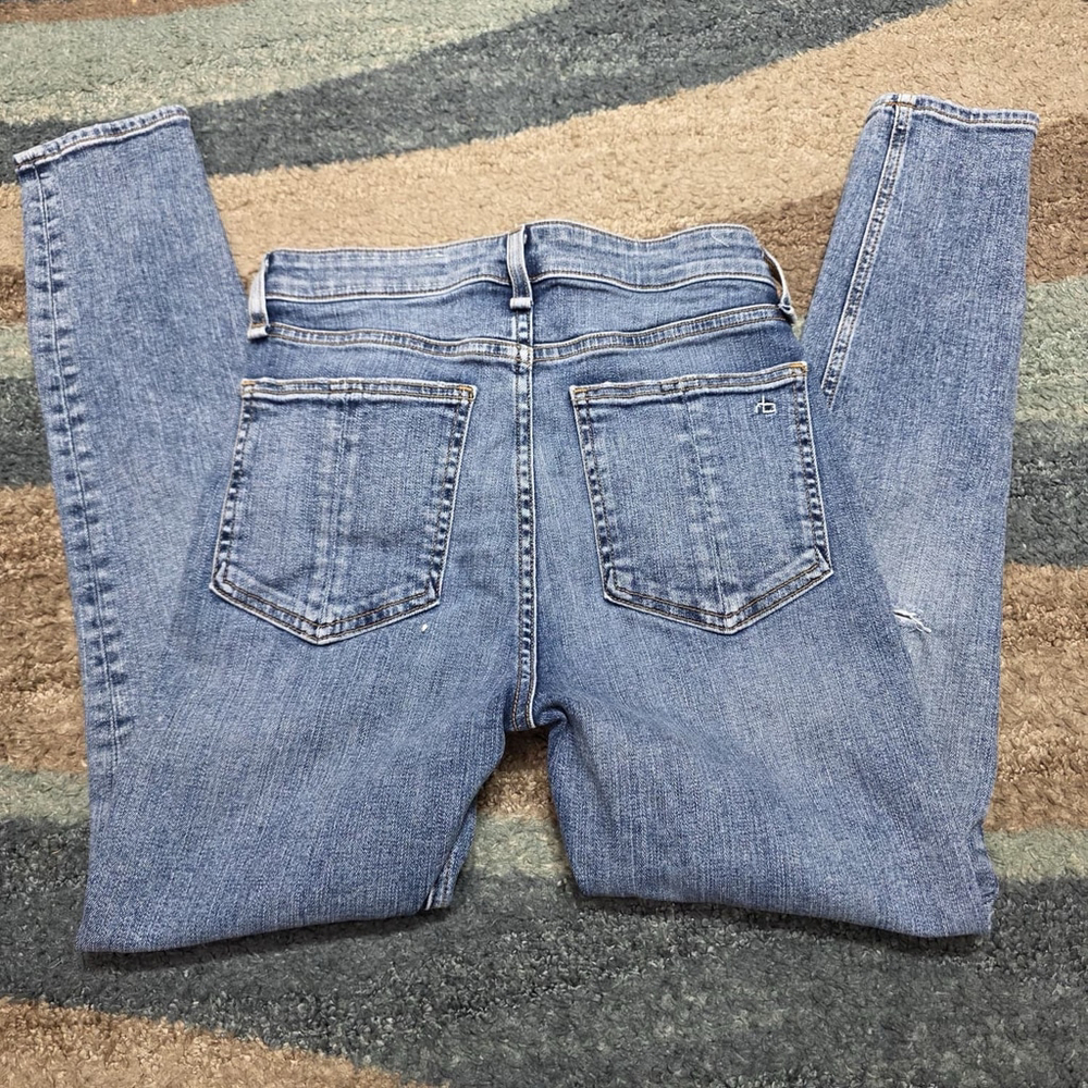 Rag & Bone Nina High-Rise Ankle Skinny Jeans Women’s 25 Blue USA Made